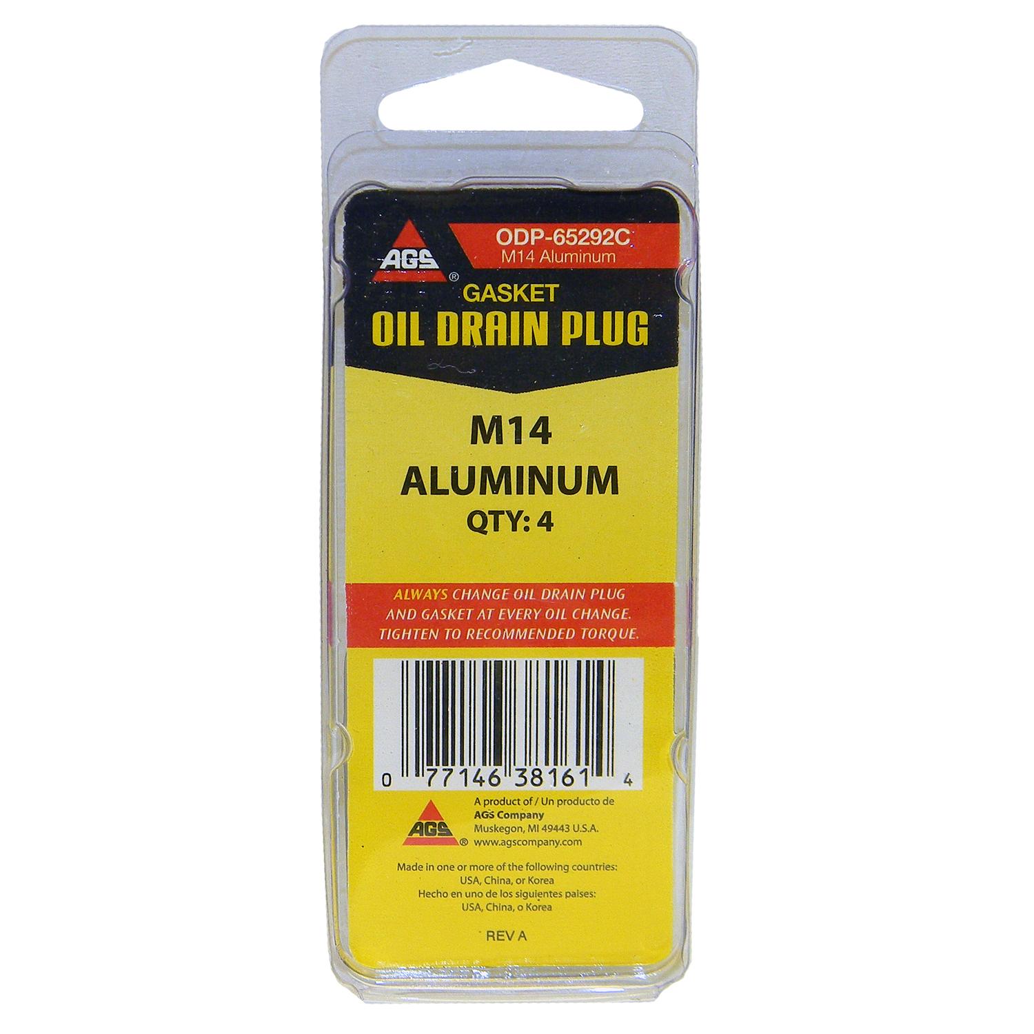 American Grease Stick (AGS) ODP65292C Engine Oil Drain Plug Gasket product image 2 of 3