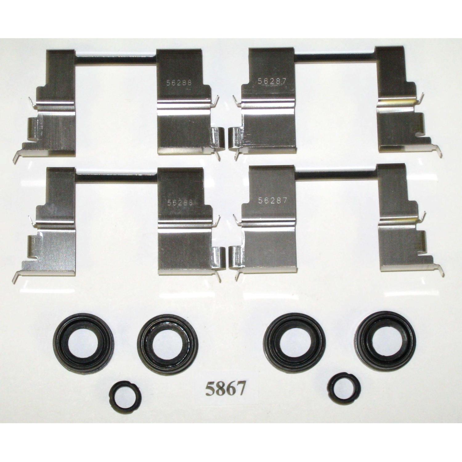 Better Brake Parts 5867K - Disc Brake Hardware Kit Better Brake Parts 5867K Disc Brake Hardware Kit product image 1 of 1
