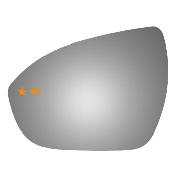 Burco 4676BC Door Mirror Glass product image 1 of 1