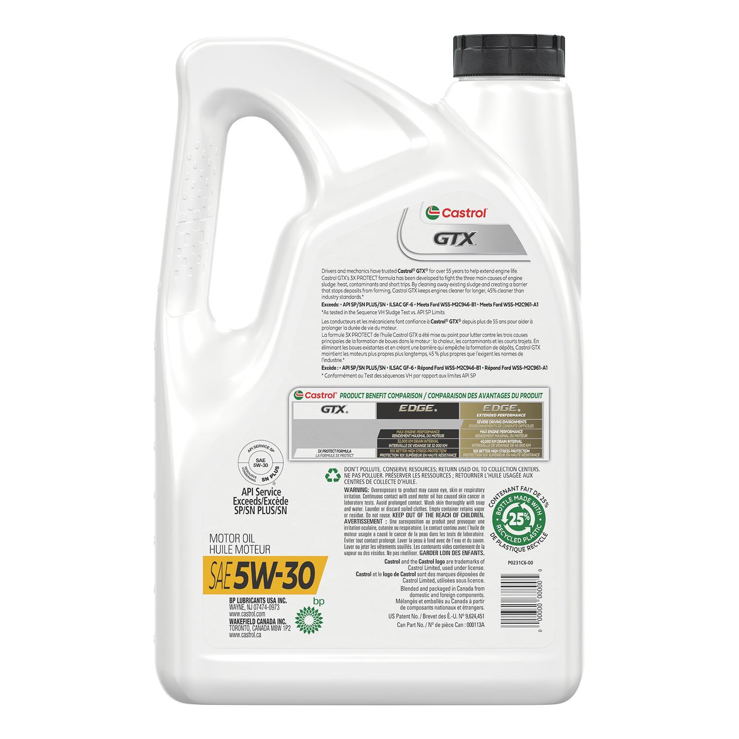 Castrol 00113A - Motor Oil Castrol 00113A Motor Oil product image 2 of 2