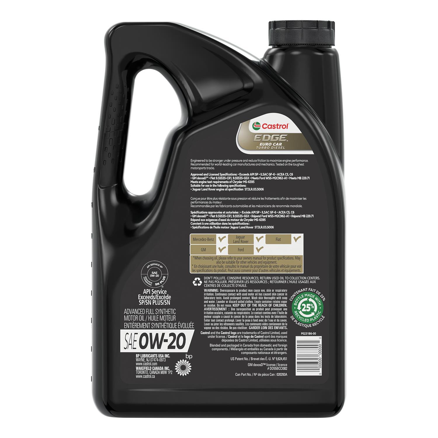 Castrol 020293A - Engine Oil Castrol 020293A Engine Oil product image 1 of 2