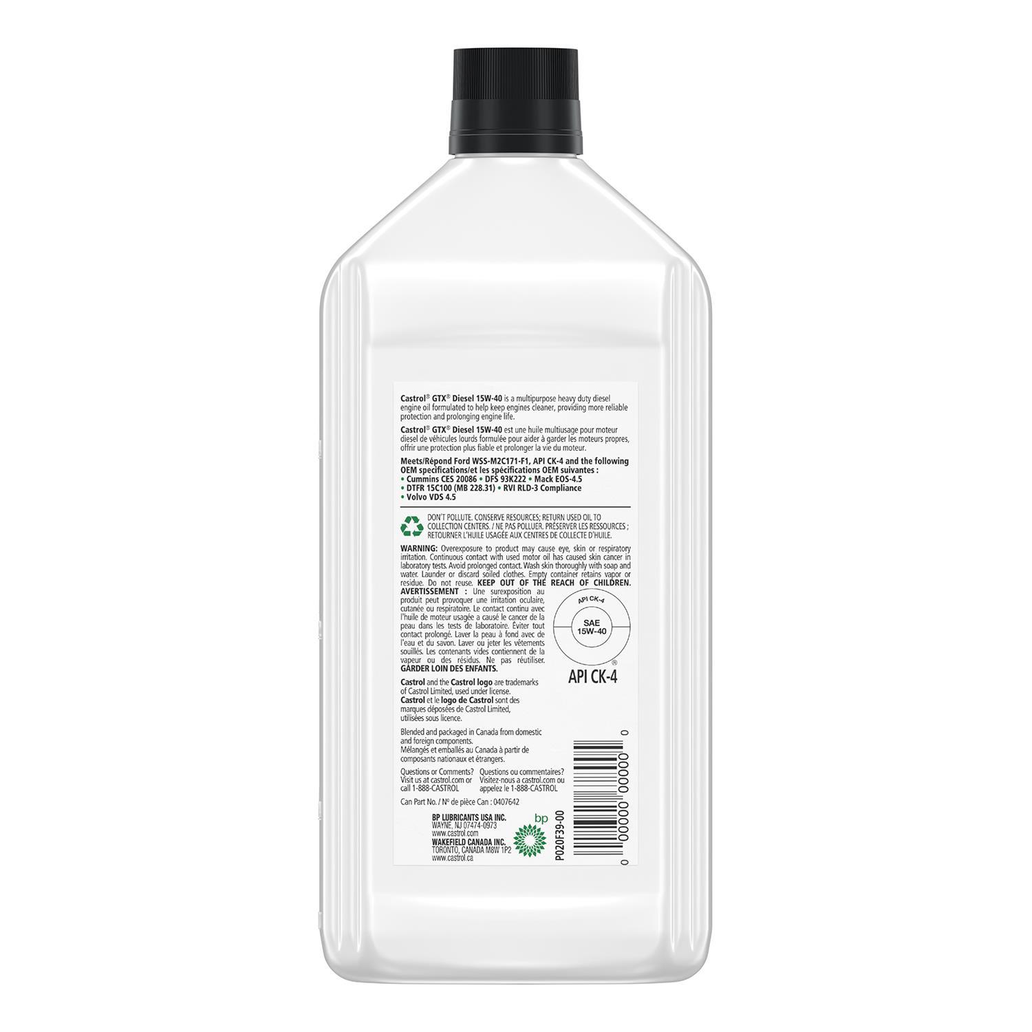 Castrol 0407642 - Engine Oil Castrol 0407642 Engine Oil product image 1 of 2