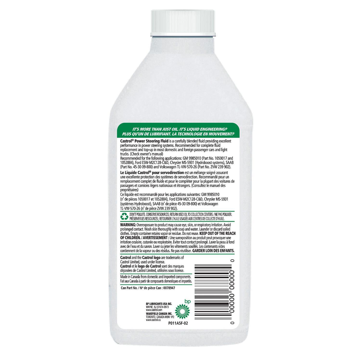 Castrol 078947 - Power Steering Fluid Castrol 078947 Power Steering Fluid product image 2 of 2