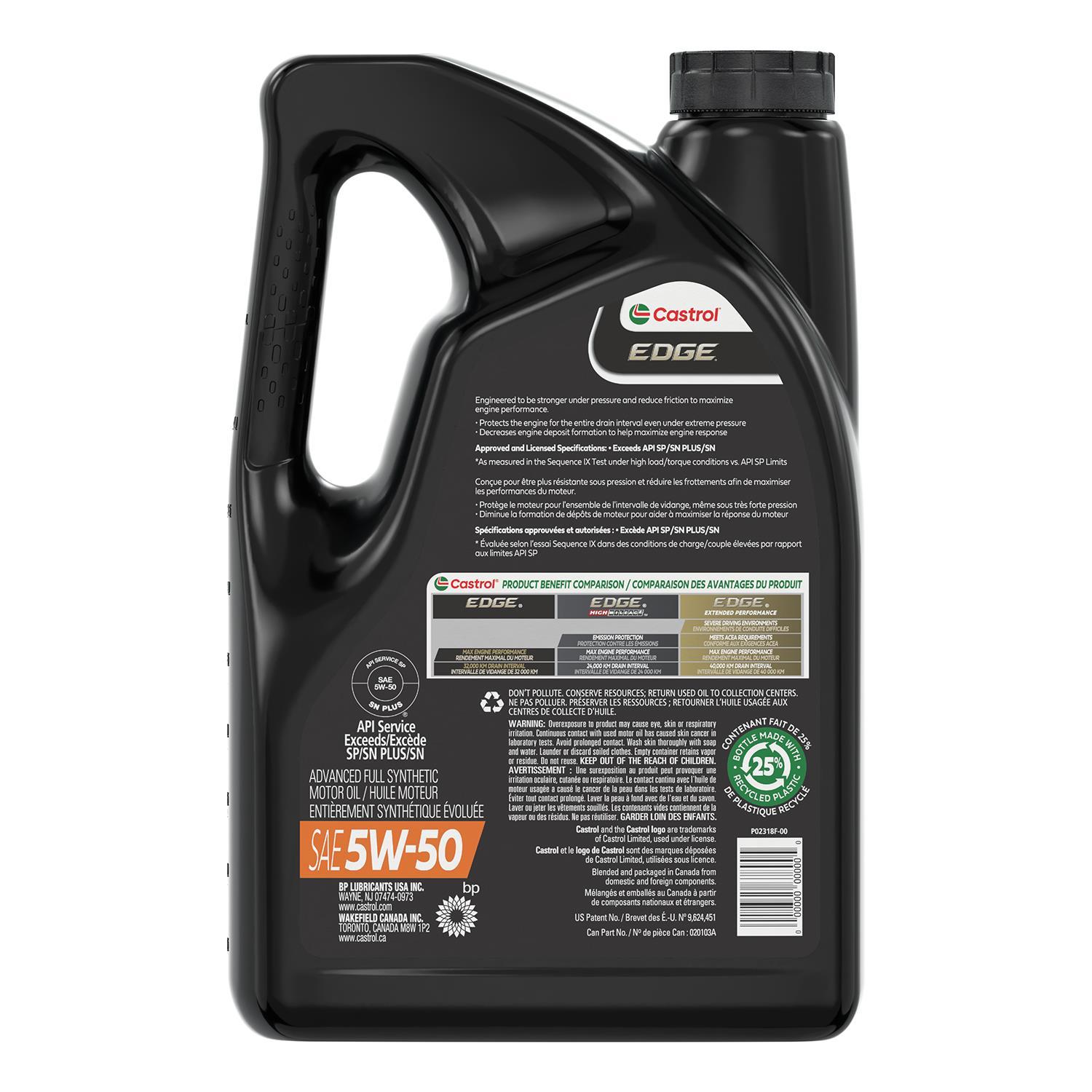 Castrol 20103A - Motor Oil Castrol 20103A Motor Oil product image 2 of 2