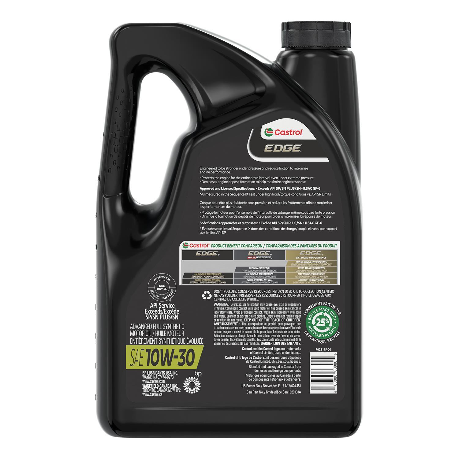 Castrol 20133A - Motor Oil Castrol 20133A Motor Oil product image 2 of 2