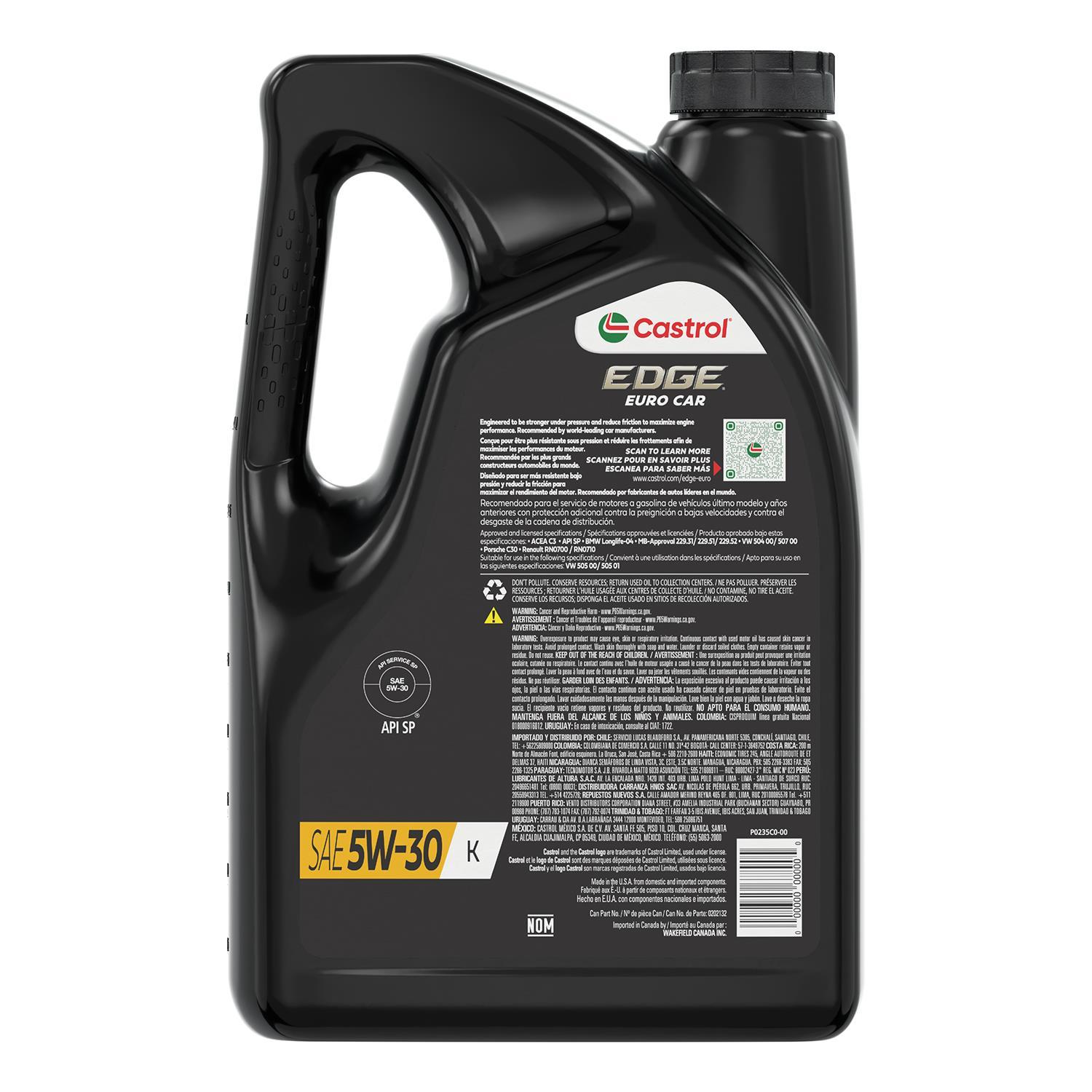 Castrol 202132 - Motor Oil Castrol 202132 Motor Oil product image 2 of 2