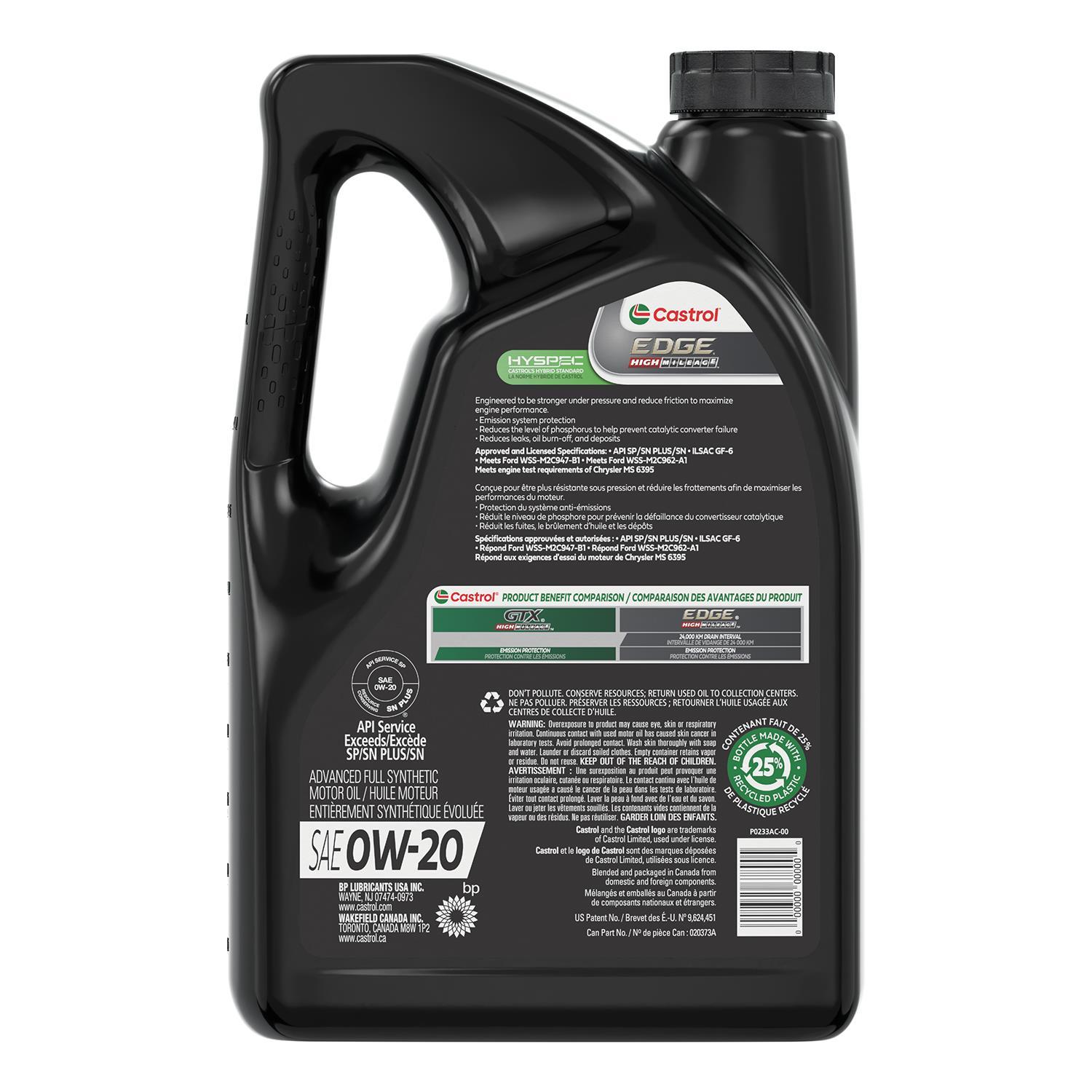 Castrol 20373A - Motor Oil Castrol 20373A Motor Oil product image 2 of 2