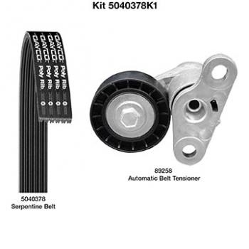 Dayco 5040378K1 - Serpentine Belt Drive Component Kit Dayco 5040378K1 Serpentine Belt Drive Component Kit product image 1 of 1