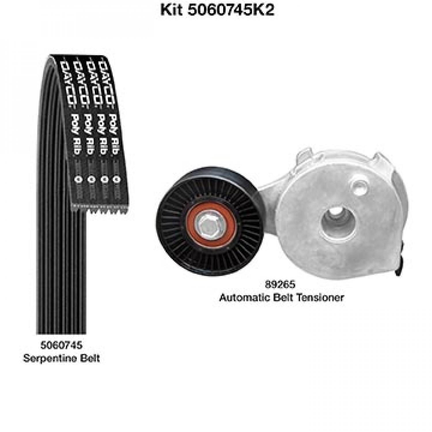 Dayco 5060745K2 Serpentine Belt Drive Component Kit product image 1 of 1