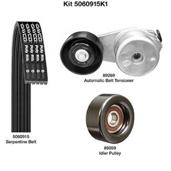 Dayco 5060915K1 - Serpentine Belt Drive Component Kit Dayco 5060915K1 Serpentine Belt Drive Component Kit product image 1 of 1
