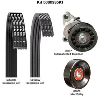 Dayco 5060935K1 Serpentine Belt Drive Component Kit product image 1 of 1