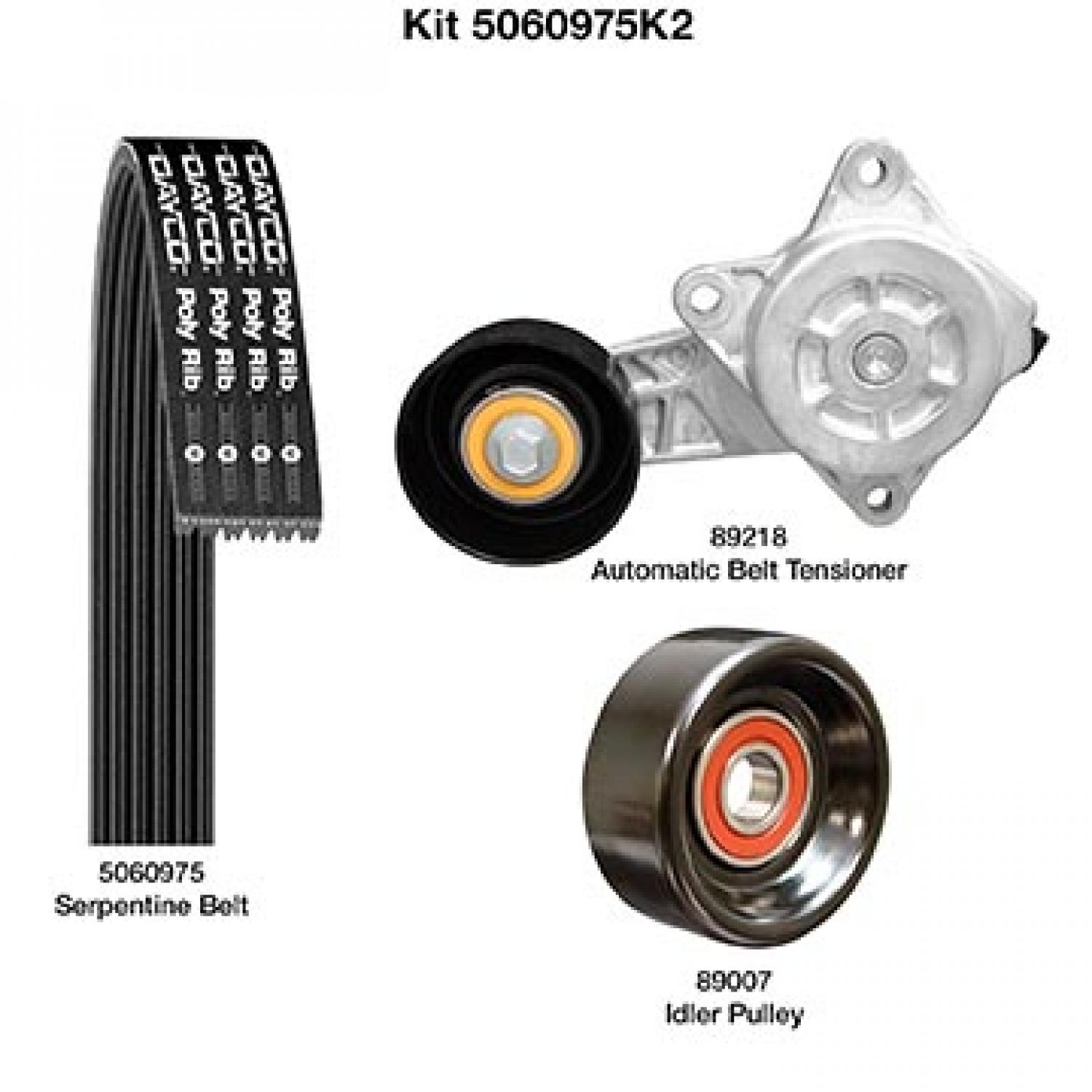 Dayco 5060975K2 Serpentine Belt Drive Component Kit product image 1 of 1