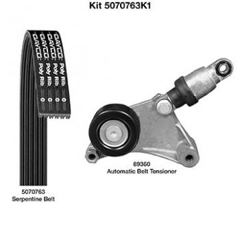 Dayco 5070763K1 - Serpentine Belt Drive Component Kit Dayco 5070763K1 Serpentine Belt Drive Component Kit product image 1 of 1