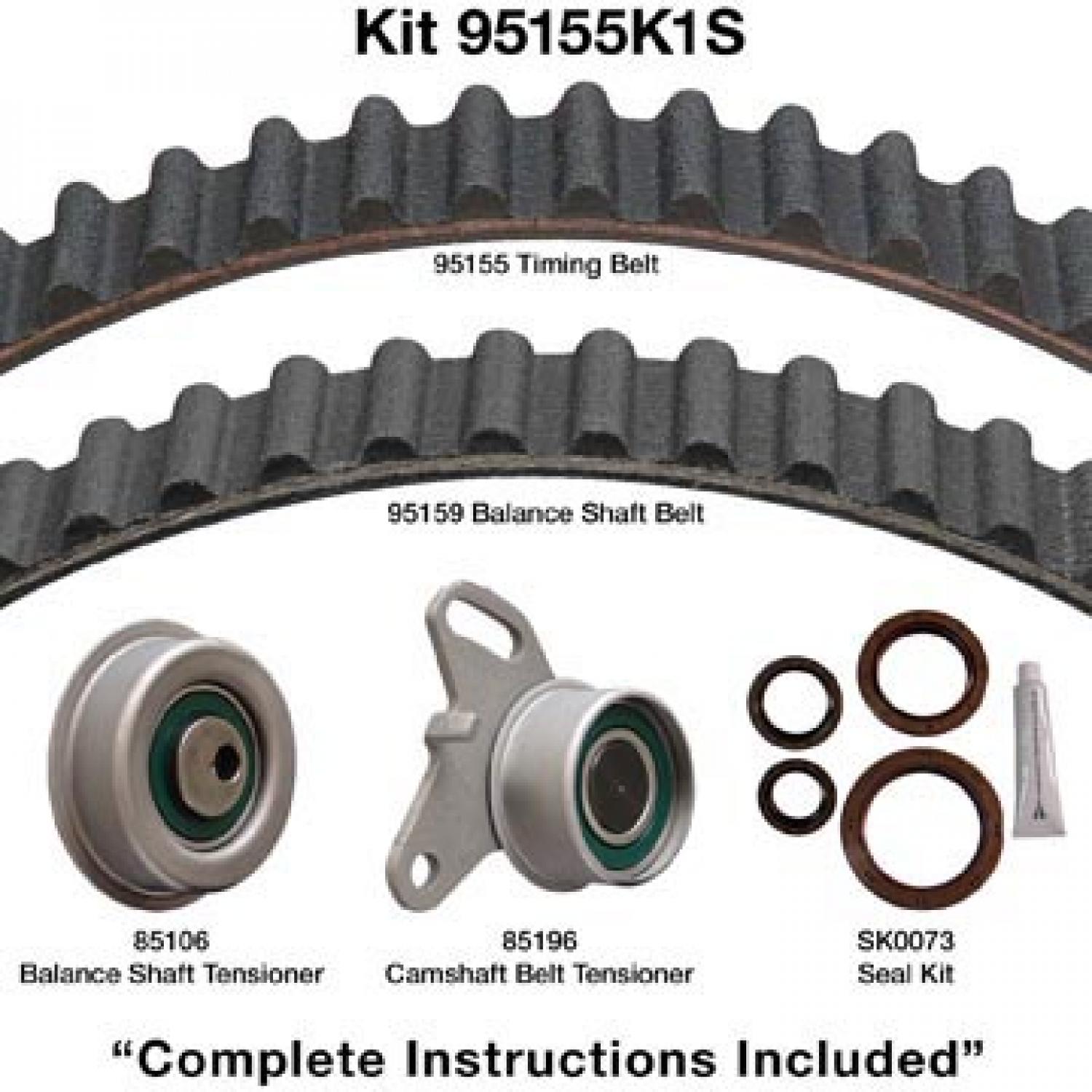 Dayco 95155K1S - Engine Timing Belt Kit Dayco 95155K1S Engine Timing Belt Kit product image 1 of 1