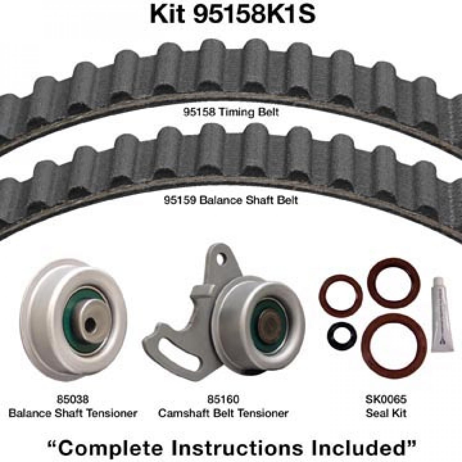 Dayco 95158K1S - Engine Timing Belt Kit Dayco 95158K1S Engine Timing Belt Kit product image 1 of 1