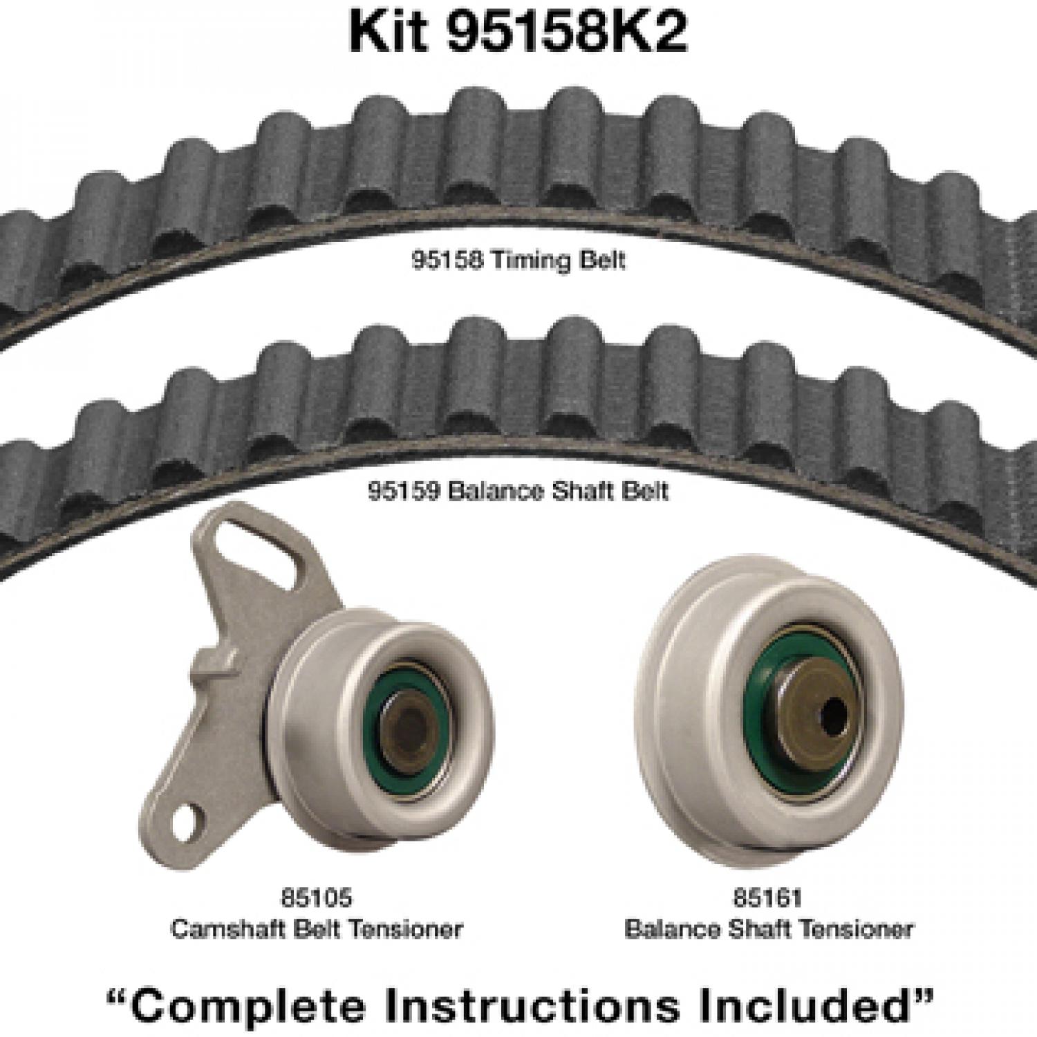 Dayco 95158K2 Engine Timing Belt Component Kit product image 1 of 1