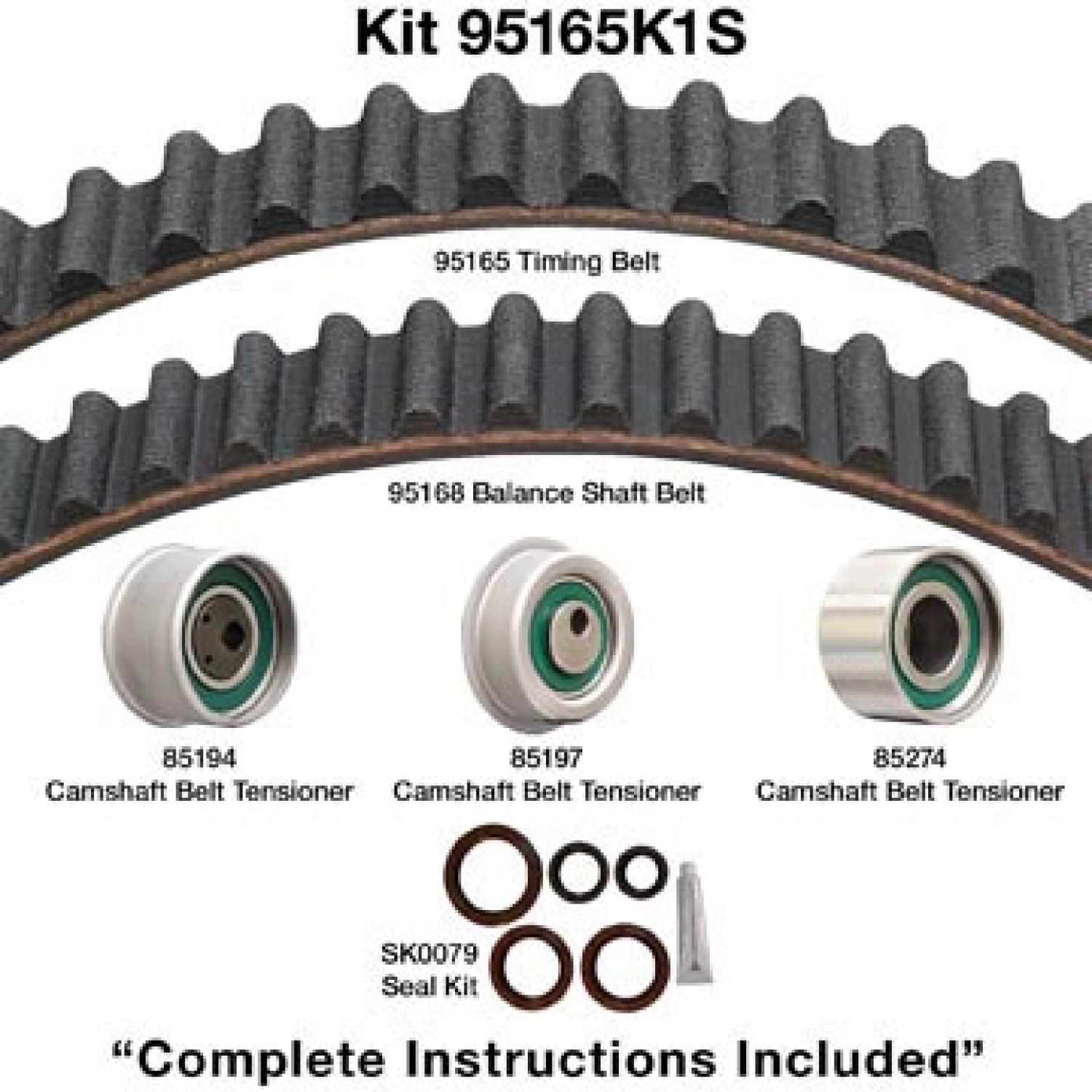 Dayco 95165K1S - Engine Timing Belt Kit Dayco 95165K1S Engine Timing Belt Kit product image 1 of 1