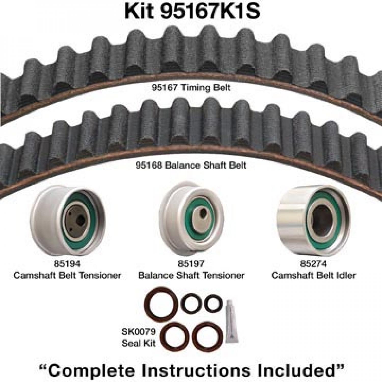Dayco 95167K1S - Engine Timing Belt Kit Dayco 95167K1S Engine Timing Belt Kit product image 1 of 1