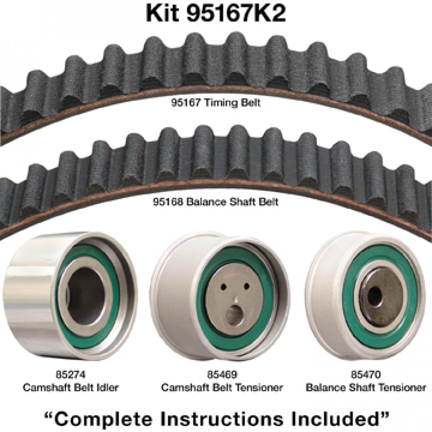 Dayco 95167K2 Engine Timing Belt Component Kit product image 1 of 1