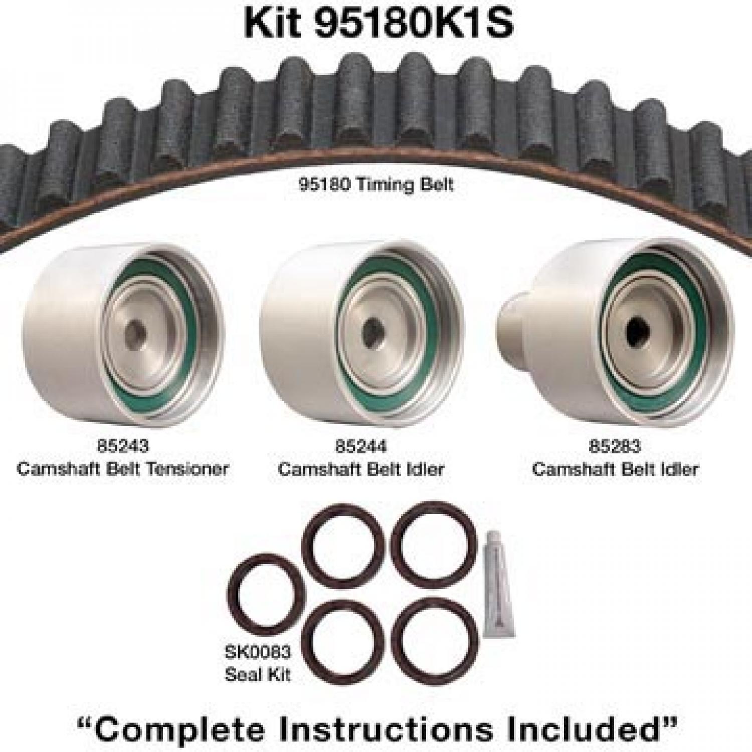 Dayco 95180K1S - Engine Timing Belt Kit Dayco 95180K1S Engine Timing Belt Kit product image 1 of 1