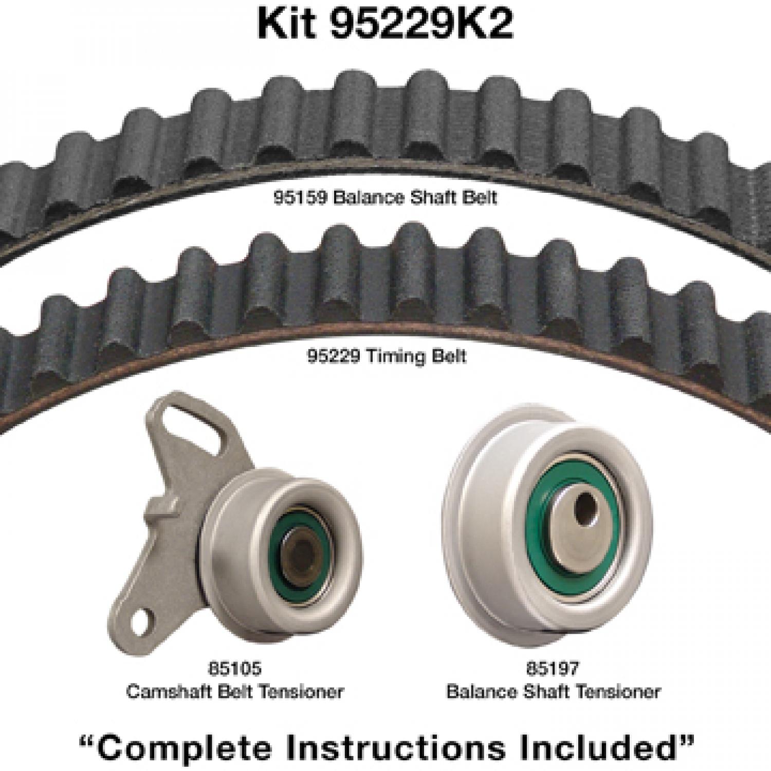 Dayco 95229K2 Engine Timing Belt Component Kit product image 1 of 1