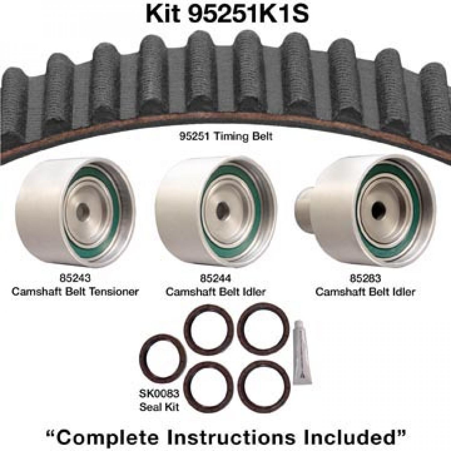 Dayco 95251K1S - Engine Timing Belt Kit Dayco 95251K1S Engine Timing Belt Kit product image 1 of 1