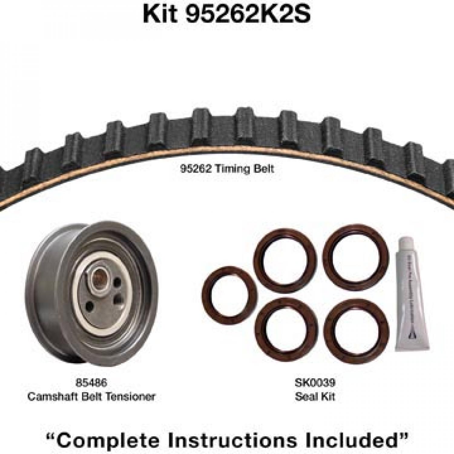 Dayco 95262K2S - Engine Timing Belt Kit Dayco 95262K2S Engine Timing Belt Kit product image 1 of 1