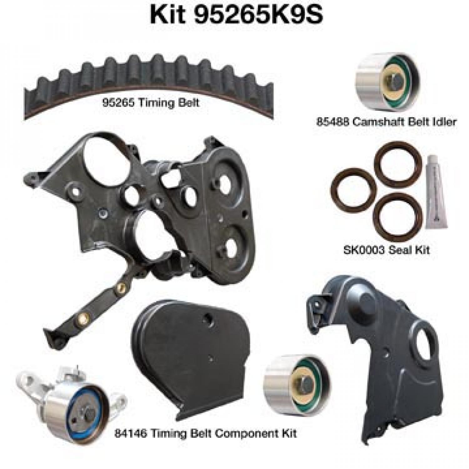 Dayco 95265K9S - Engine Timing Belt Kit Dayco 95265K9S Engine Timing Belt Kit product image 1 of 1