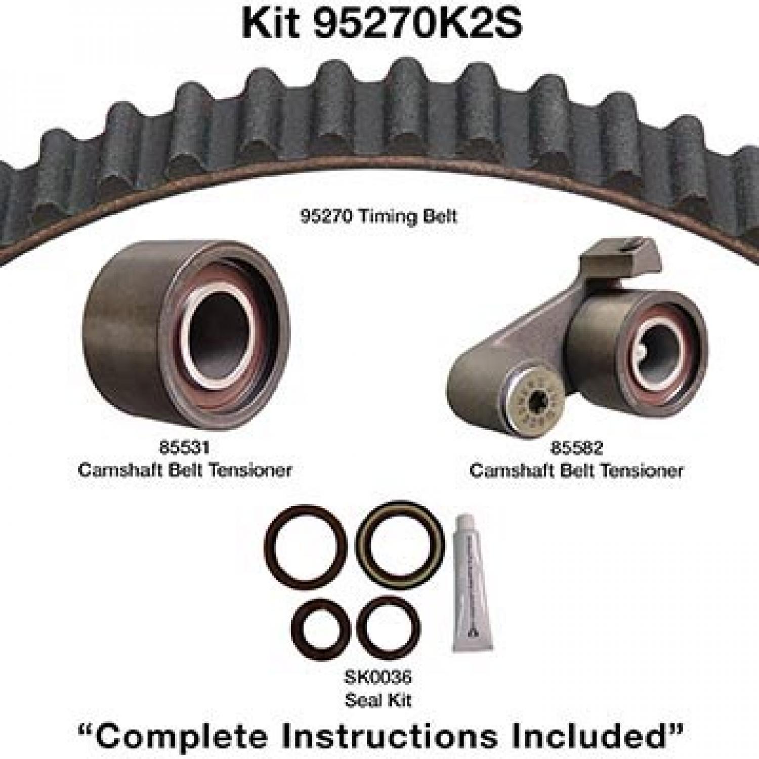 Dayco 95270K2S - Engine Timing Belt Kit Dayco 95270K2S Engine Timing Belt Kit product image 1 of 1