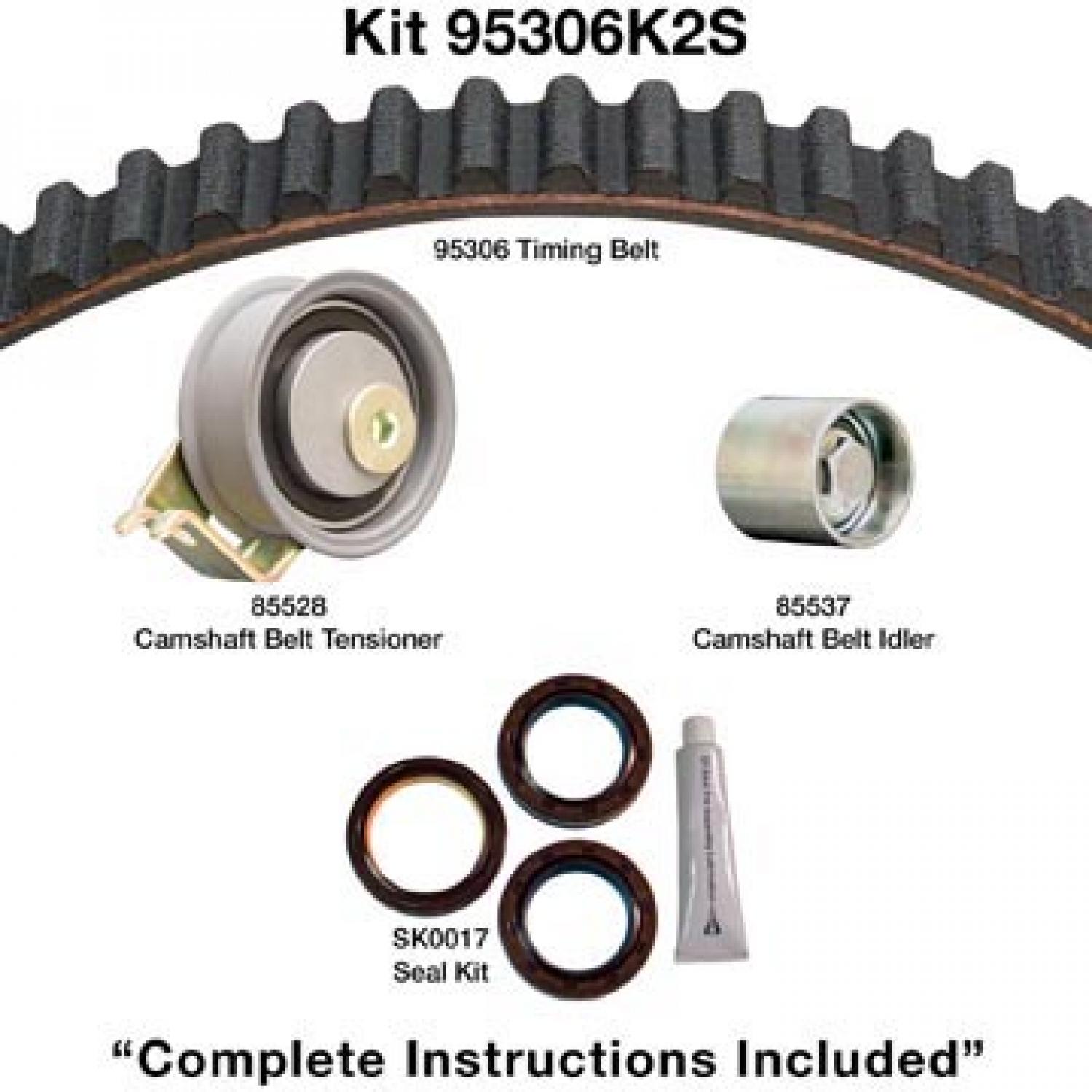 Dayco 95306K2S - Engine Timing Belt Kit Dayco 95306K2S Engine Timing Belt Kit product image 1 of 1