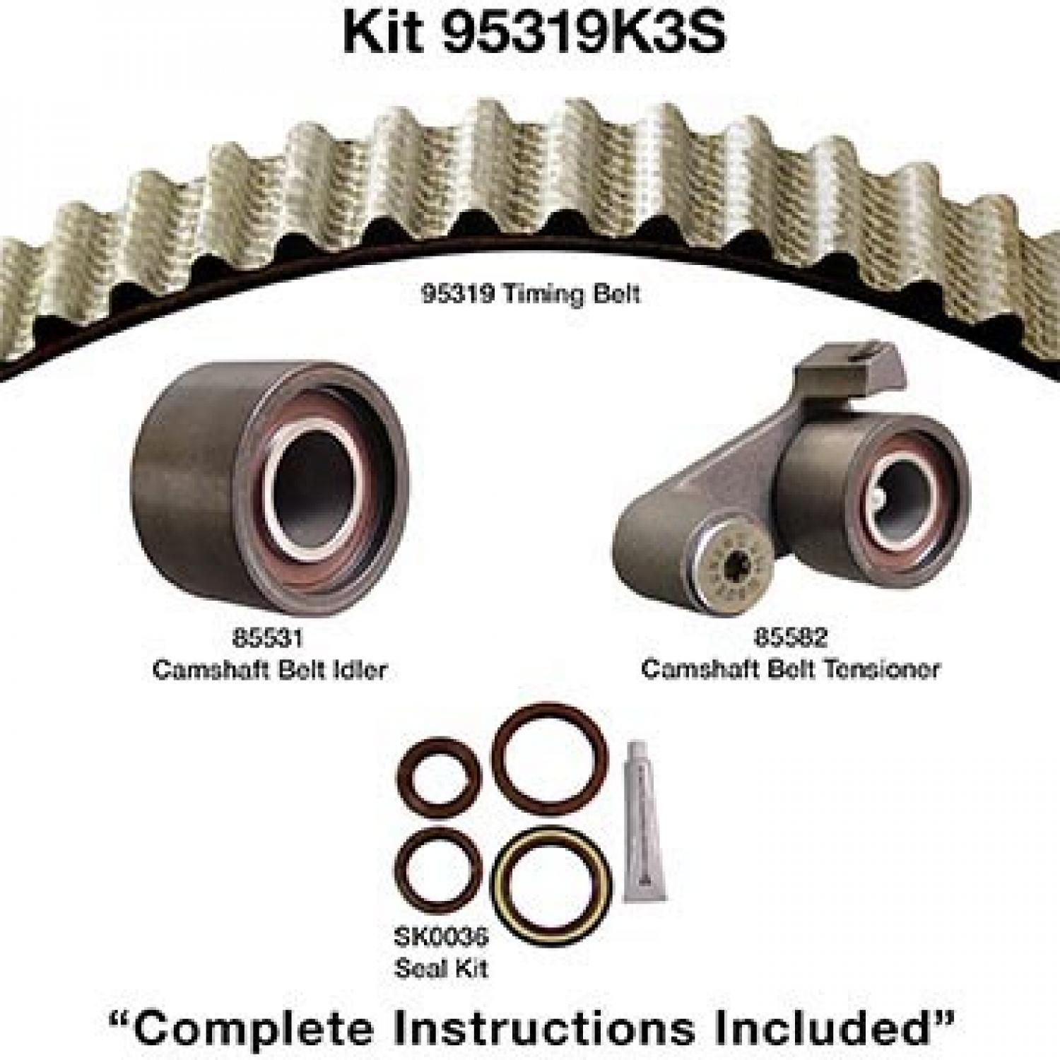 Dayco 95319K3S - Engine Timing Belt Kit Dayco 95319K3S Engine Timing Belt Kit product image 1 of 1