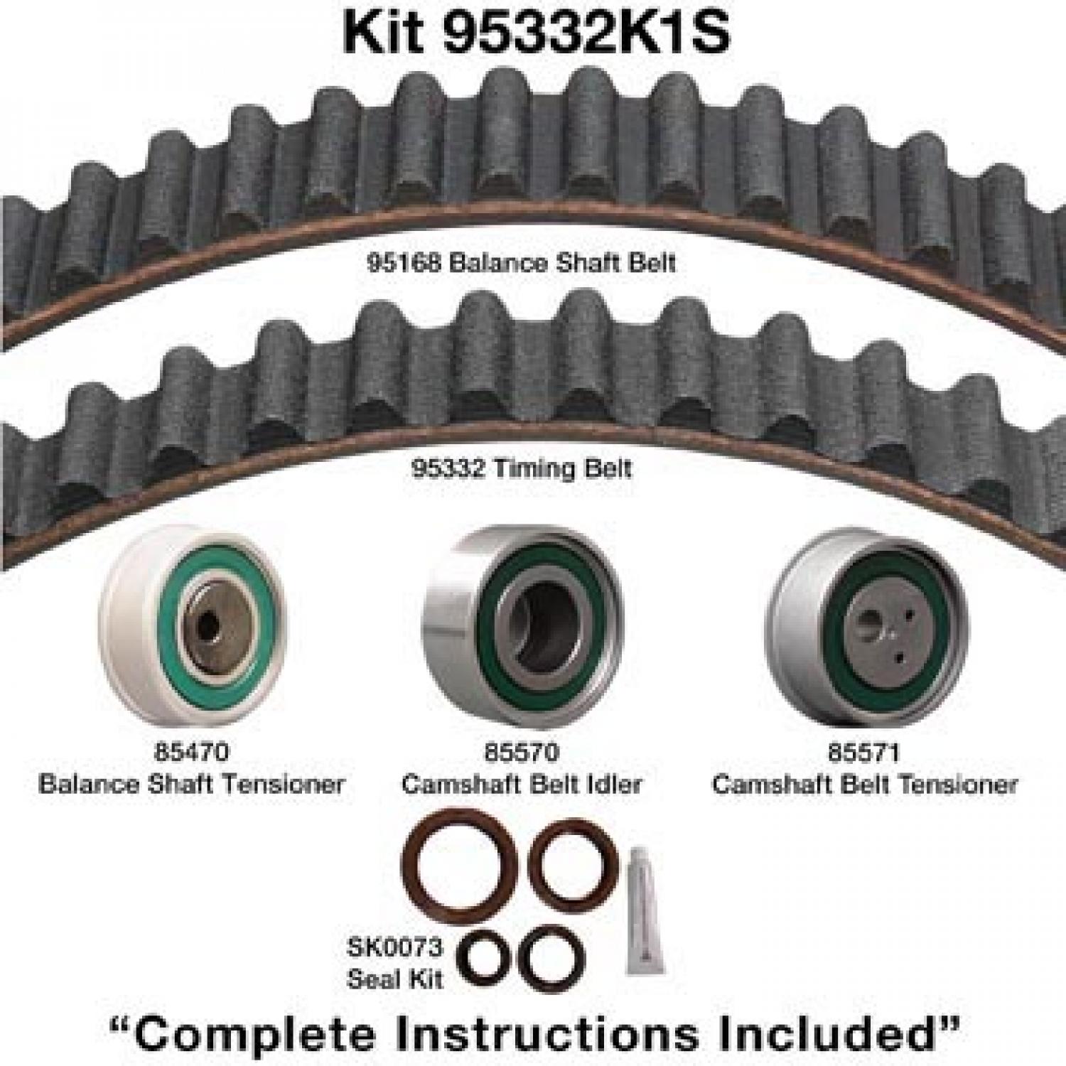 Dayco 95332K1S - Engine Timing Belt Kit Dayco 95332K1S Engine Timing Belt Kit product image 1 of 1