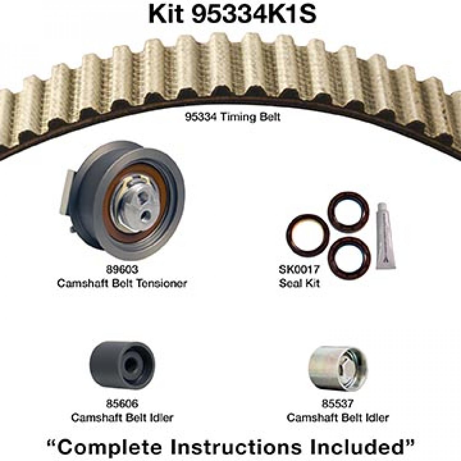Dayco 95334K1S - Engine Timing Belt Kit Dayco 95334K1S Engine Timing Belt Kit product image 1 of 1