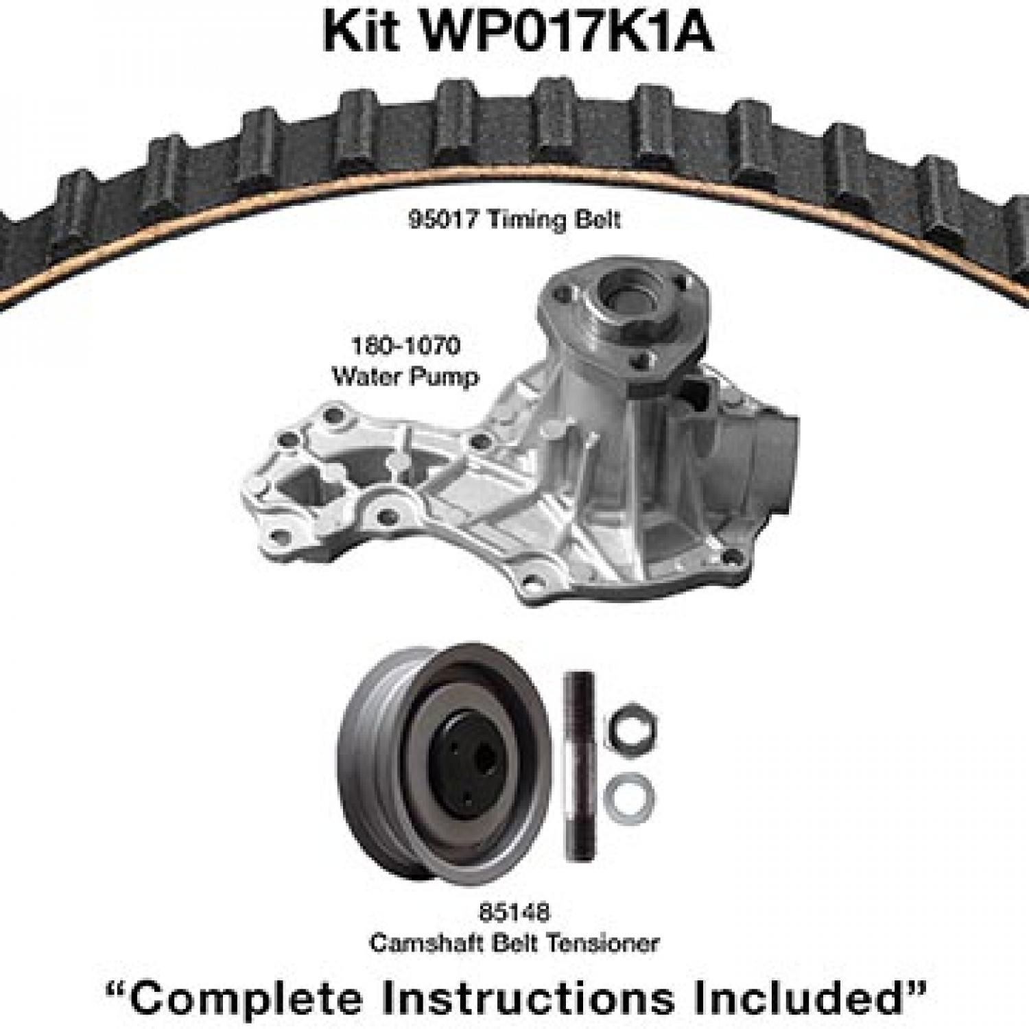 Dayco WP017K1A Engine Timing Belt Kit with Water Pump product image 1 of 1