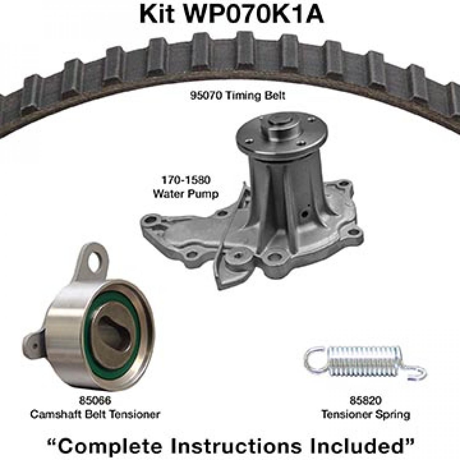 Dayco WP070K1A Engine Timing Belt Kit with Water Pump product image 1 of 1