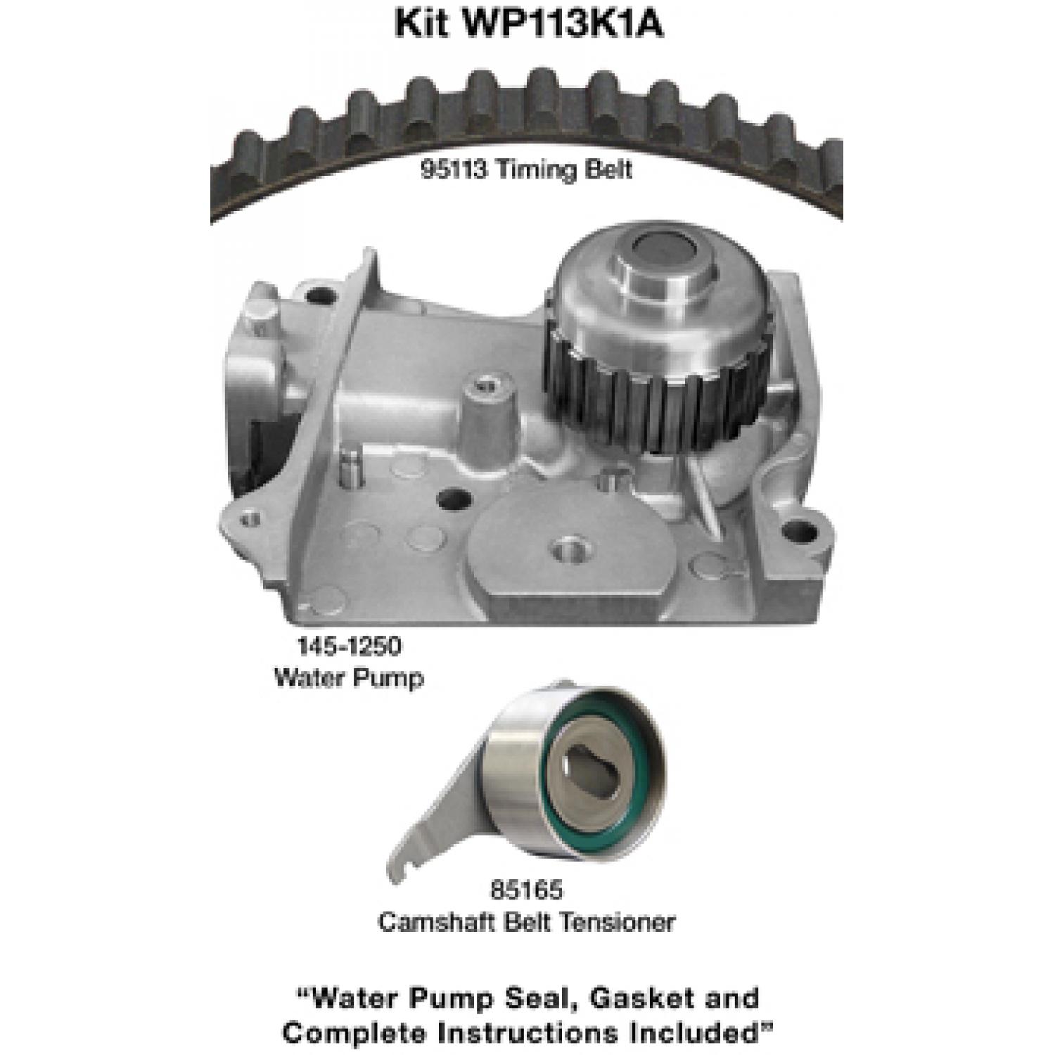 Dayco WP113K1A - Engine Timing Belt Kit with Water Pump Dayco WP113K1A Engine Timing Belt Kit with Water Pump product image 1 of 1