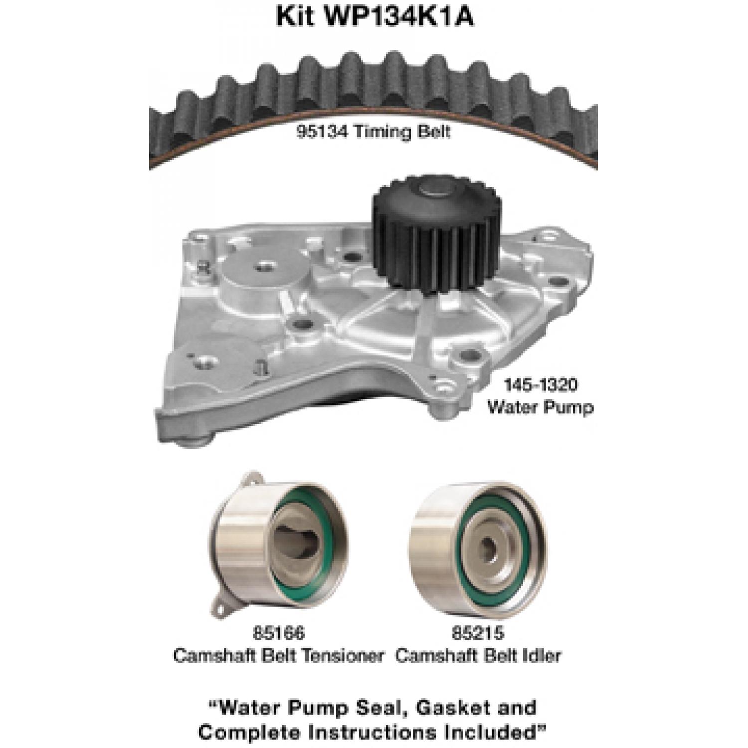 Dayco WP134K1A Engine Timing Belt Kit with Water Pump product image 1 of 1