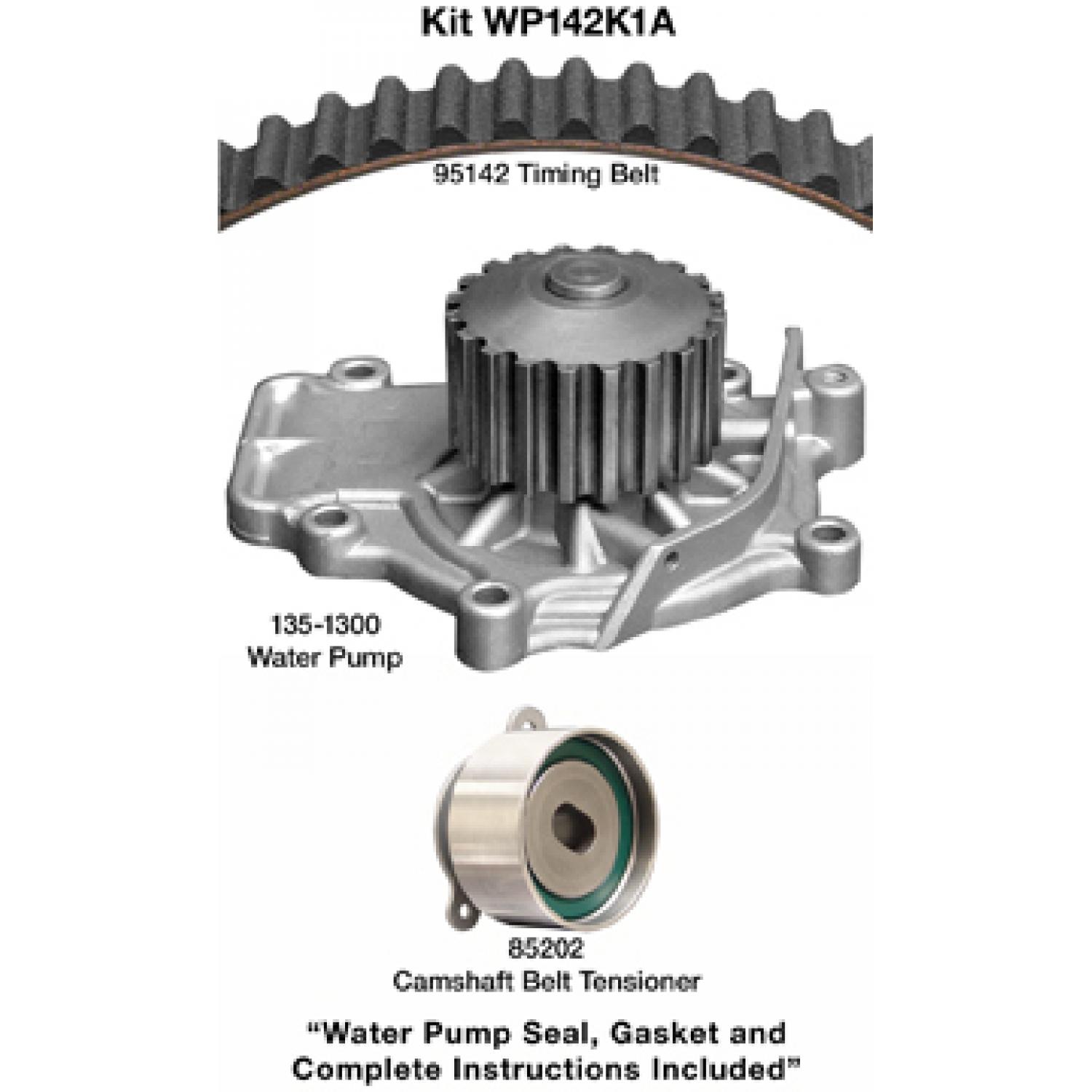 Dayco WP142K1A Engine Timing Belt Kit with Water Pump product image 1 of 1