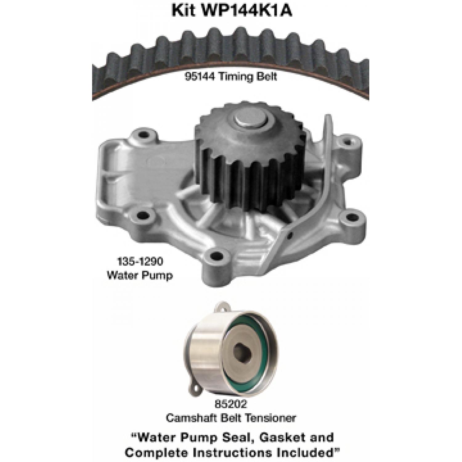 Dayco WP144K1A Engine Timing Belt Kit with Water Pump product image 1 of 1