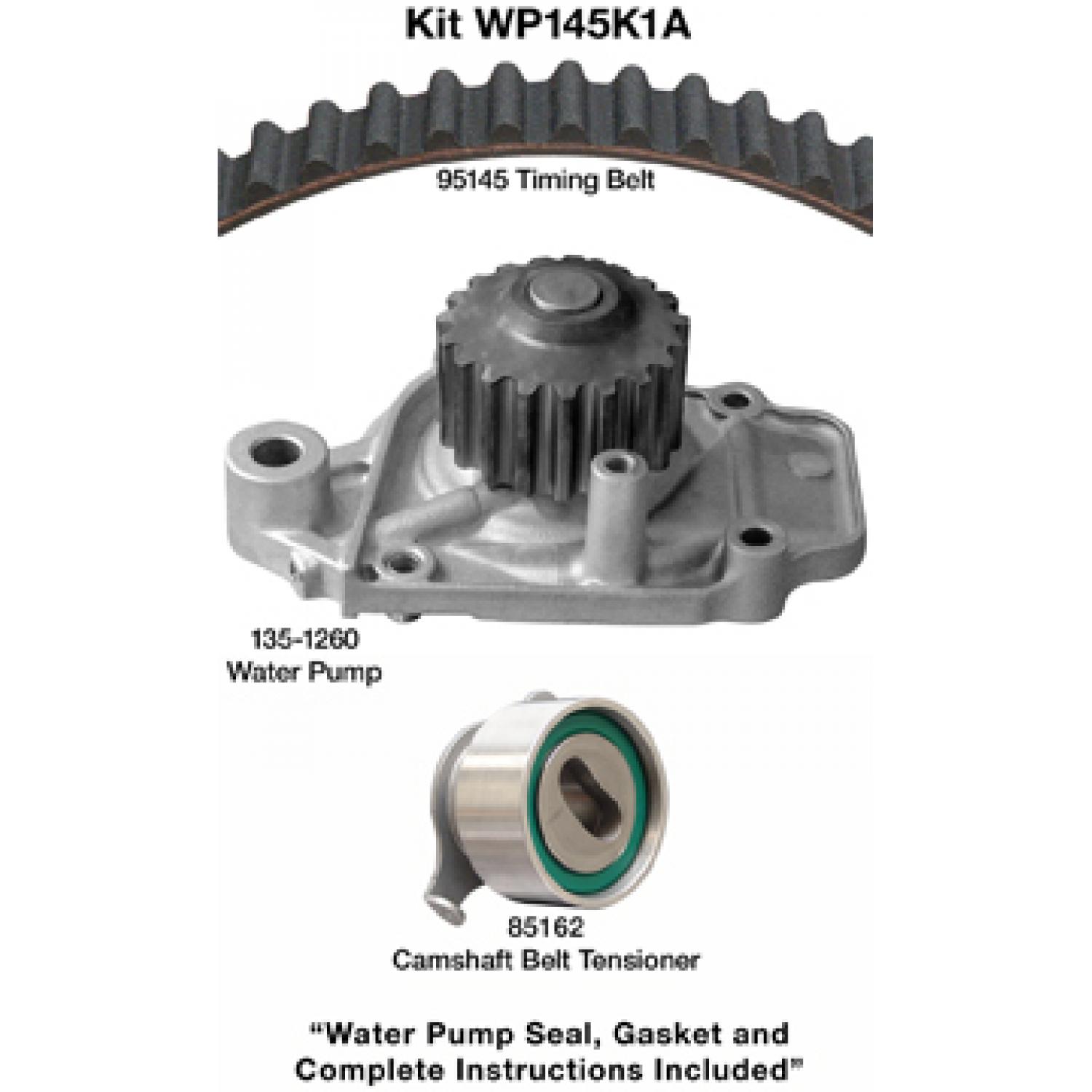 Dayco WP145K1A Engine Timing Belt Kit with Water Pump product image 1 of 1