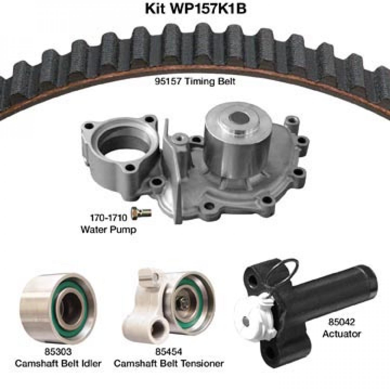 Dayco WP157K1B Engine Timing Belt Kit with Water Pump product image 1 of 1