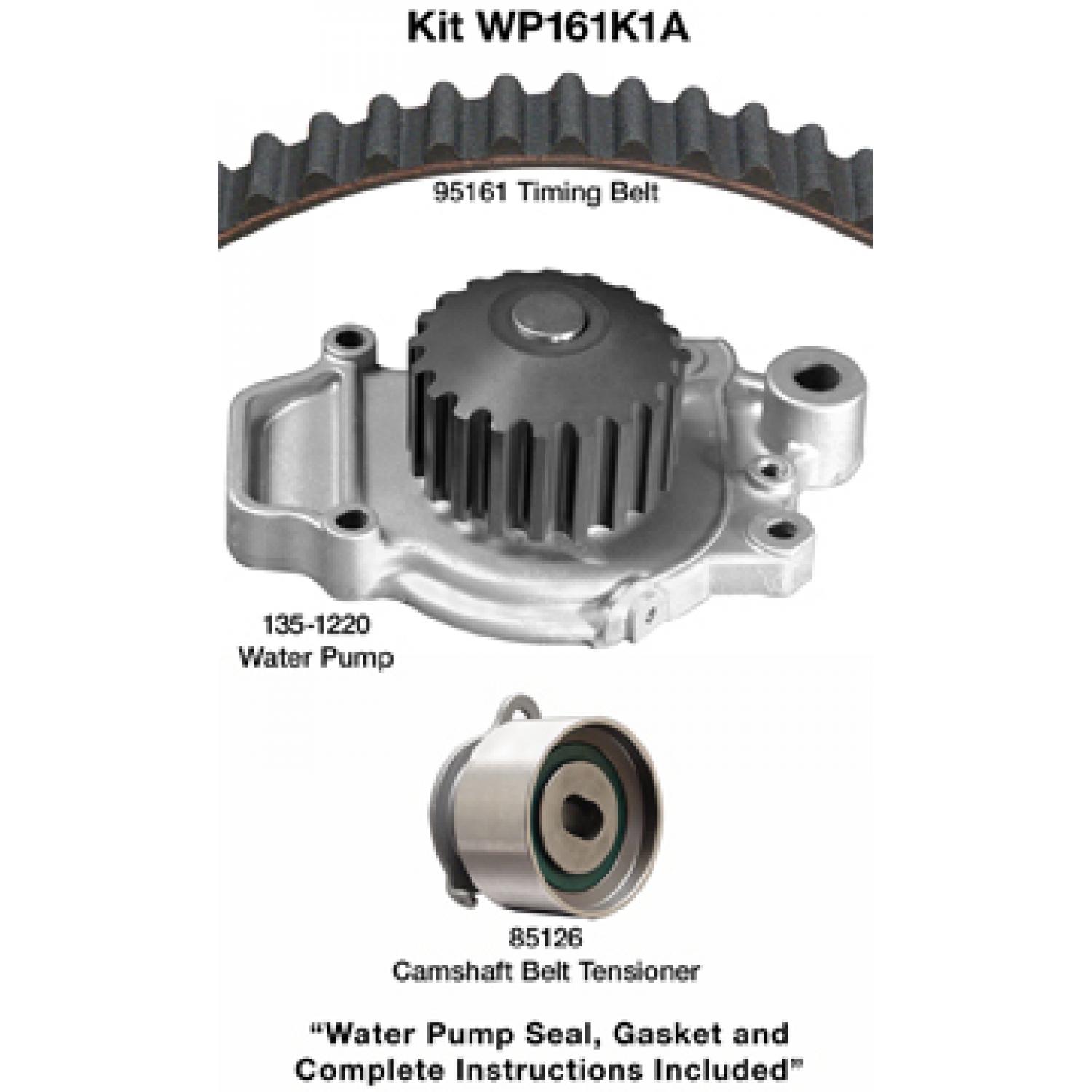 Dayco WP161K1A Engine Timing Belt Kit with Water Pump product image 1 of 1