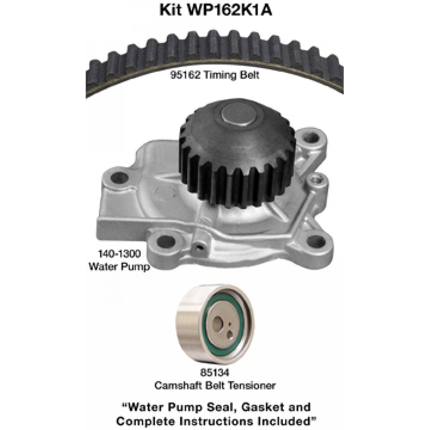 Dayco WP162K1A - Engine Timing Belt Kit with Water Pump Dayco WP162K1A Engine Timing Belt Kit with Water Pump product image 1 of 1
