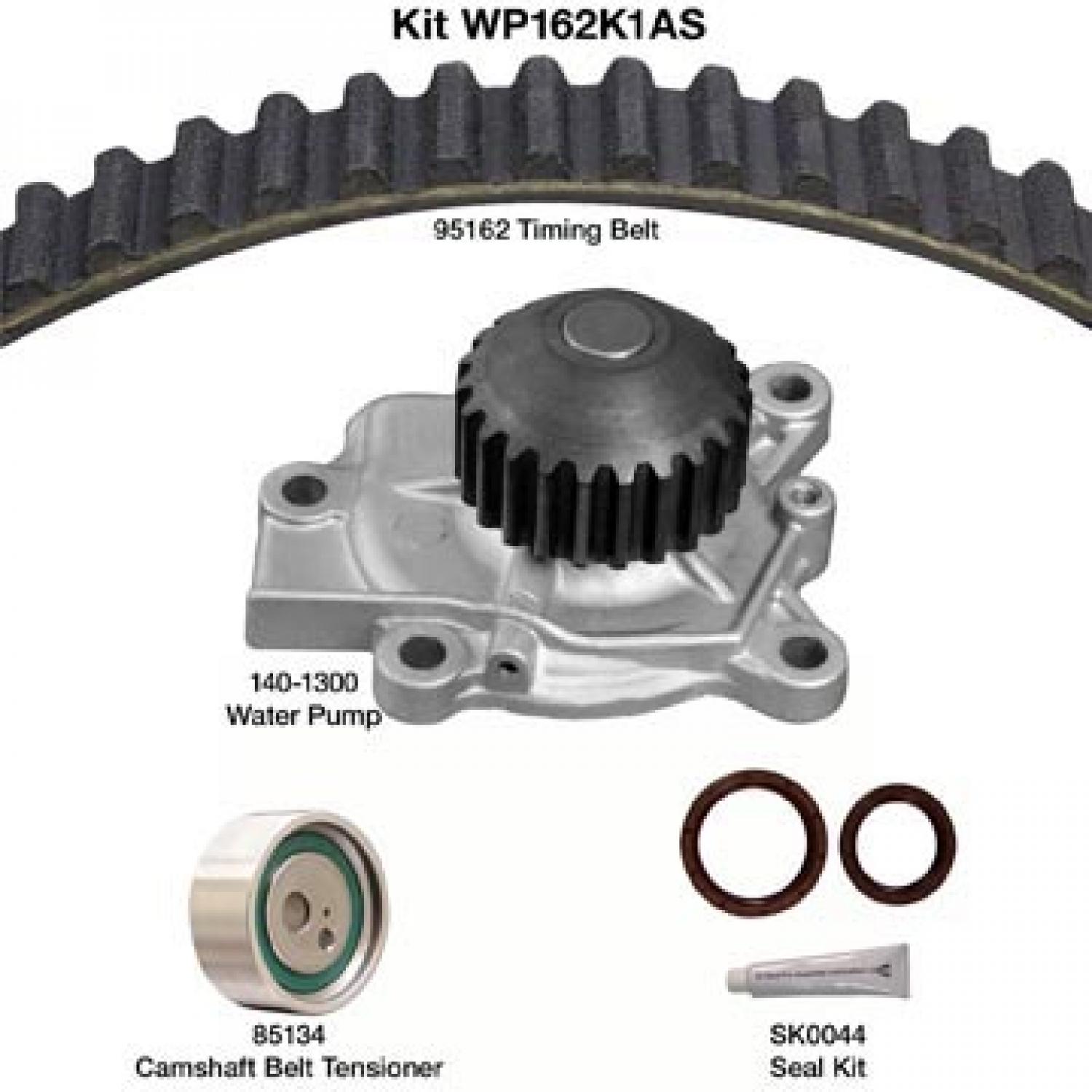 Dayco WP162K1AS - Engine Timing Belt Kit with Water Pump Dayco WP162K1AS Engine Timing Belt Kit with Water Pump product image 1 of 1