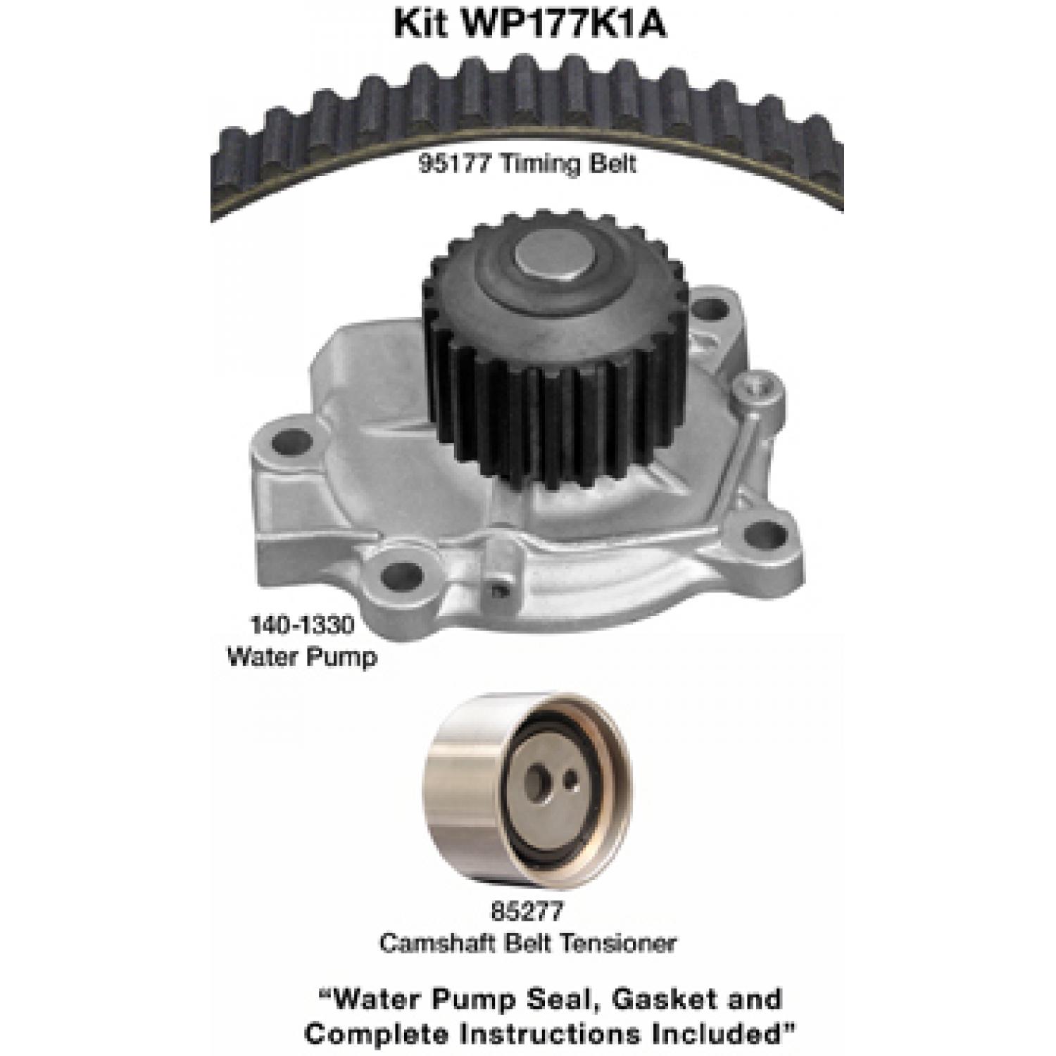 Dayco WP177K1A Engine Timing Belt Kit with Water Pump product image 1 of 1