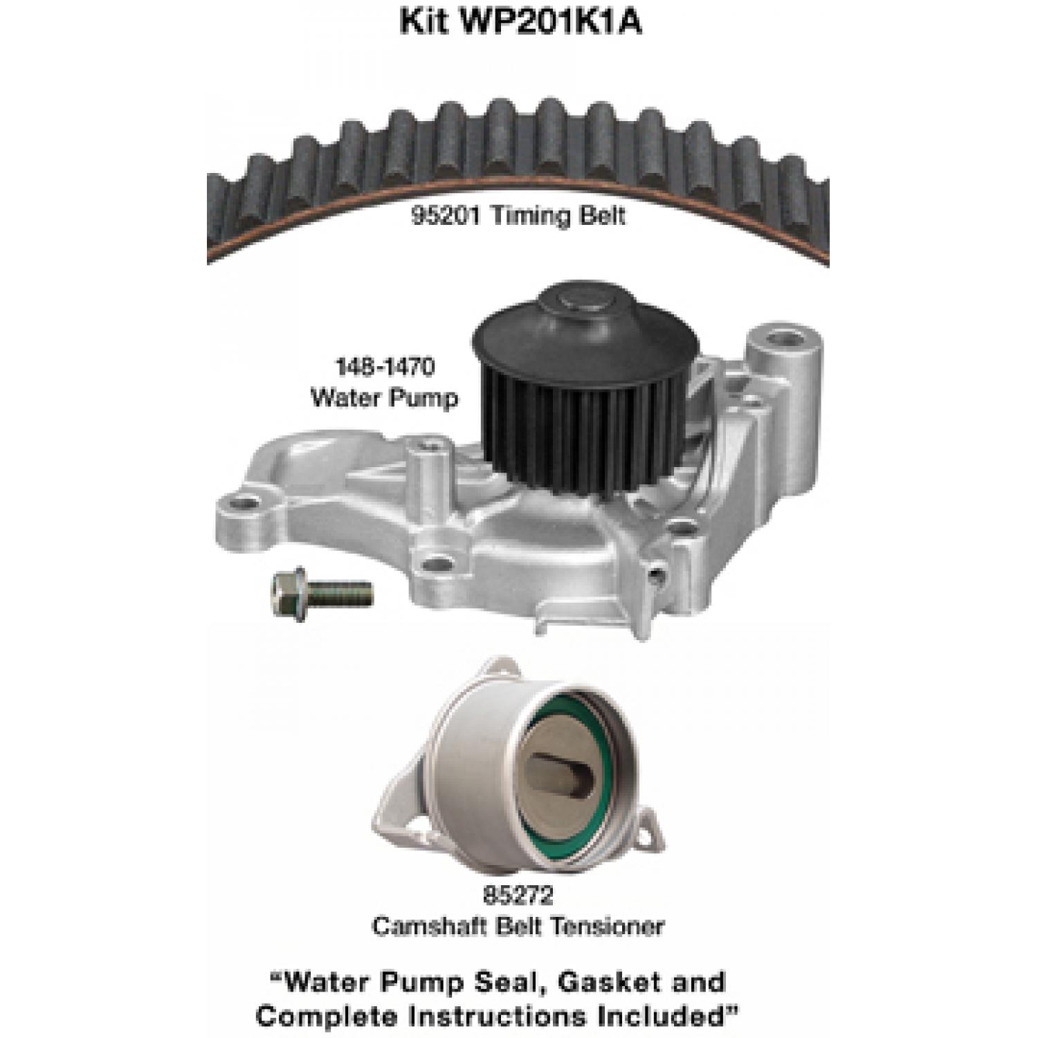 Dayco WP201K1A - Engine Timing Belt Kit with Water Pump Dayco WP201K1A Engine Timing Belt Kit with Water Pump product image 1 of 1