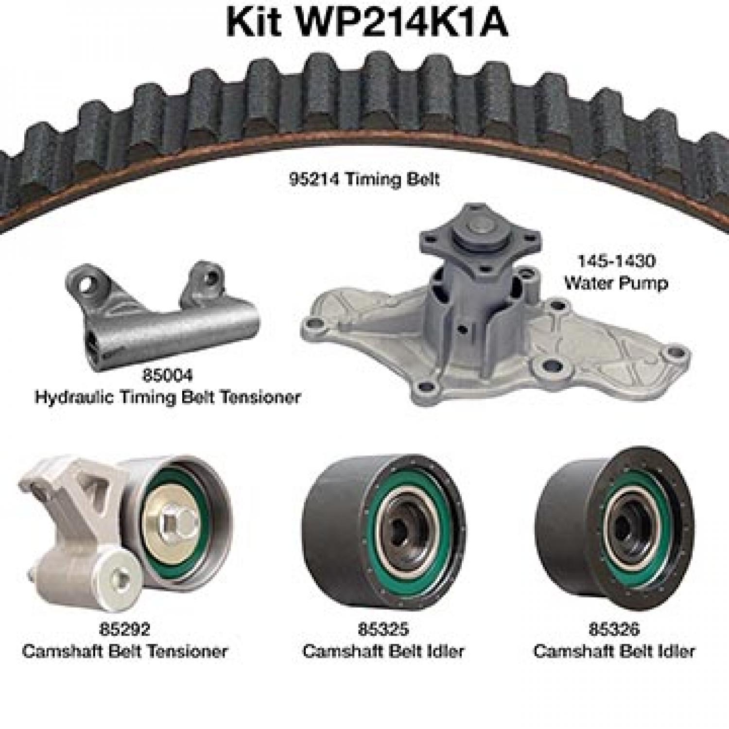 Dayco WP214K1A Engine Timing Belt Kit with Water Pump product image 1 of 1