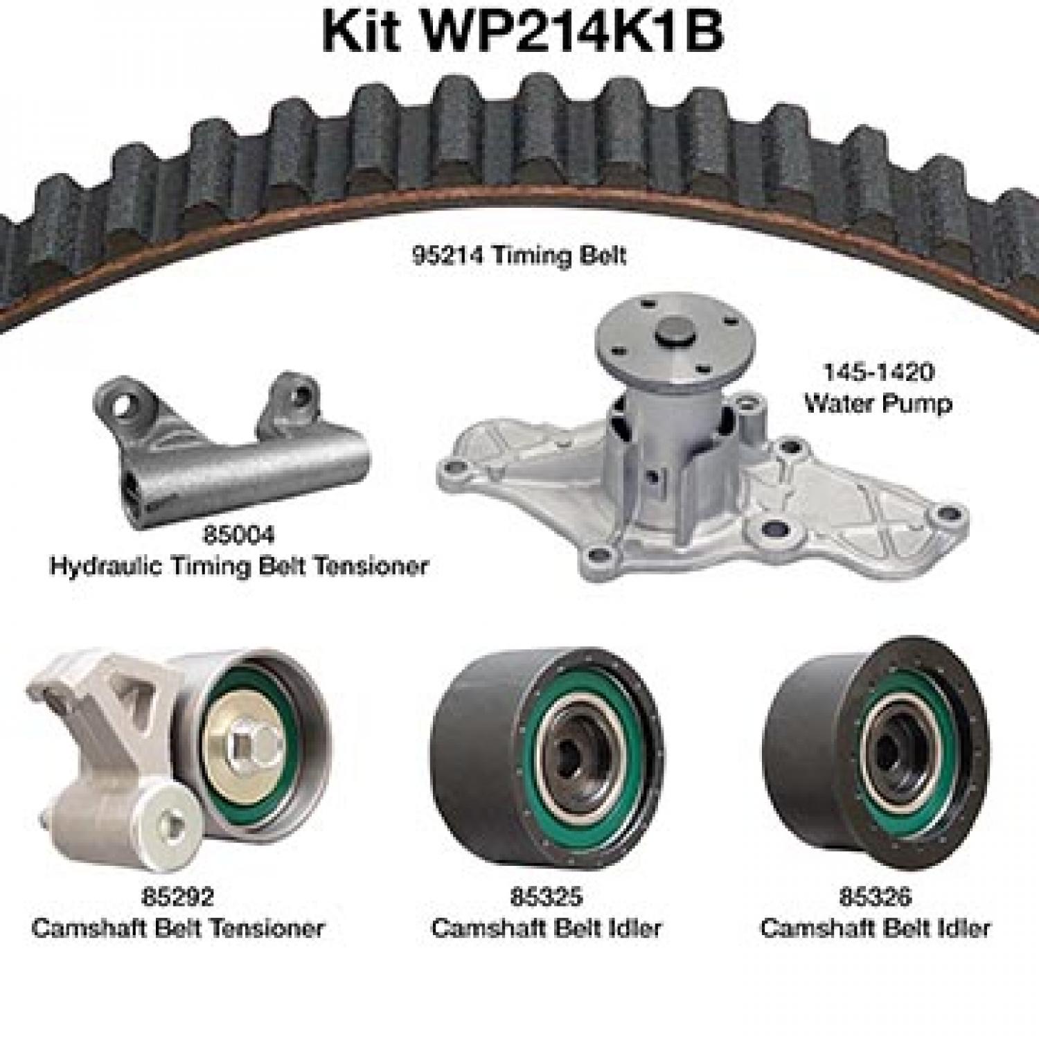 Dayco WP214K1B Engine Timing Belt Kit with Water Pump product image 1 of 1