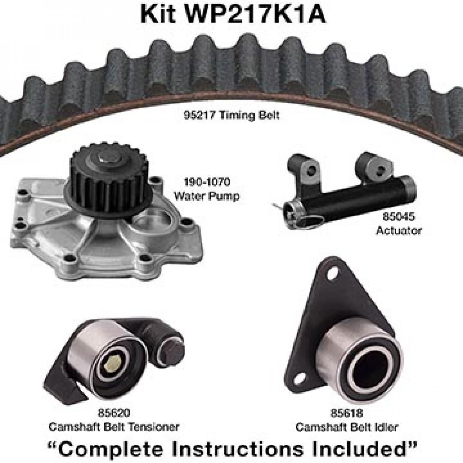 Dayco WP217K1A Engine Timing Belt Kit with Water Pump product image 1 of 1