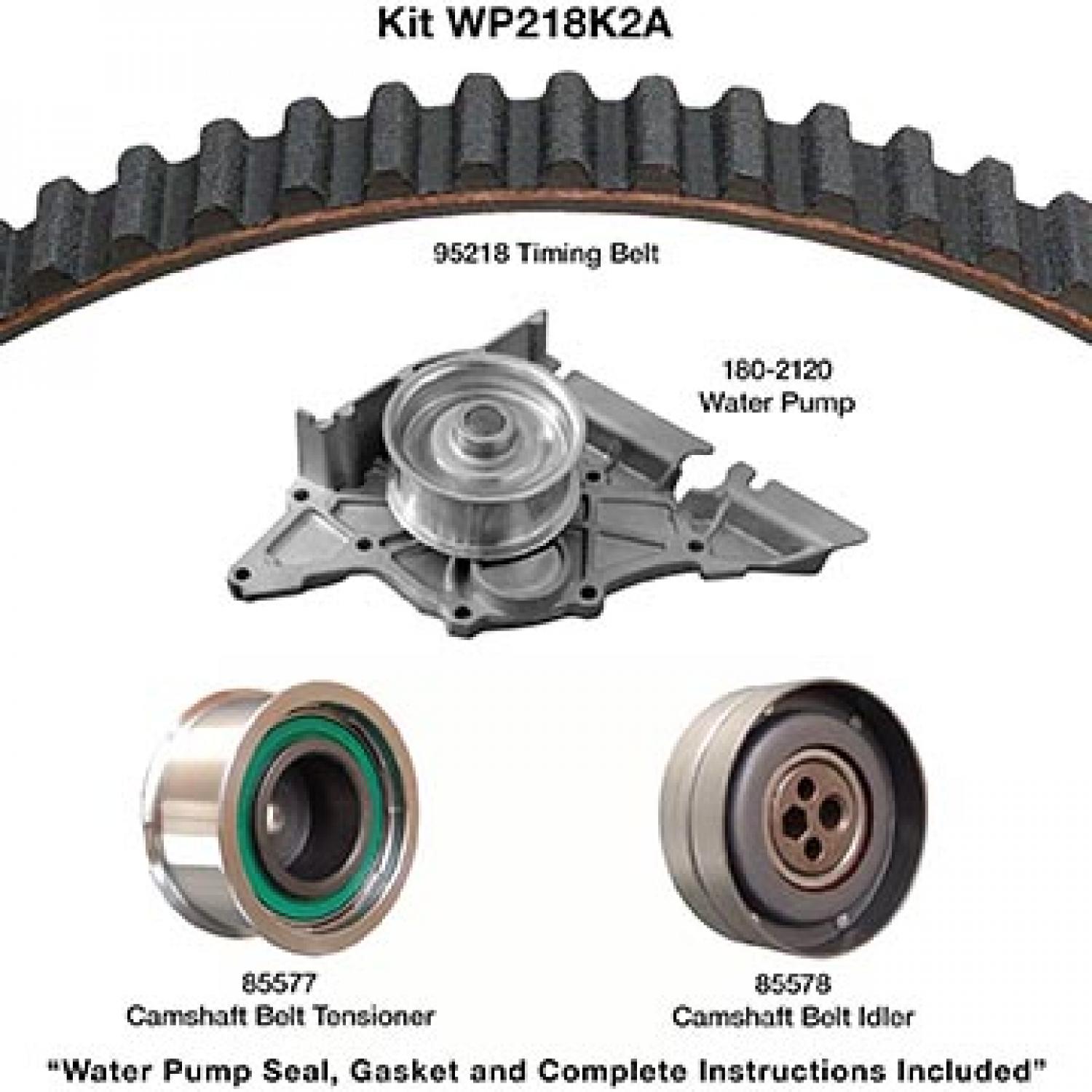 Dayco WP218K2A Engine Timing Belt Kit with Water Pump product image 1 of 1
